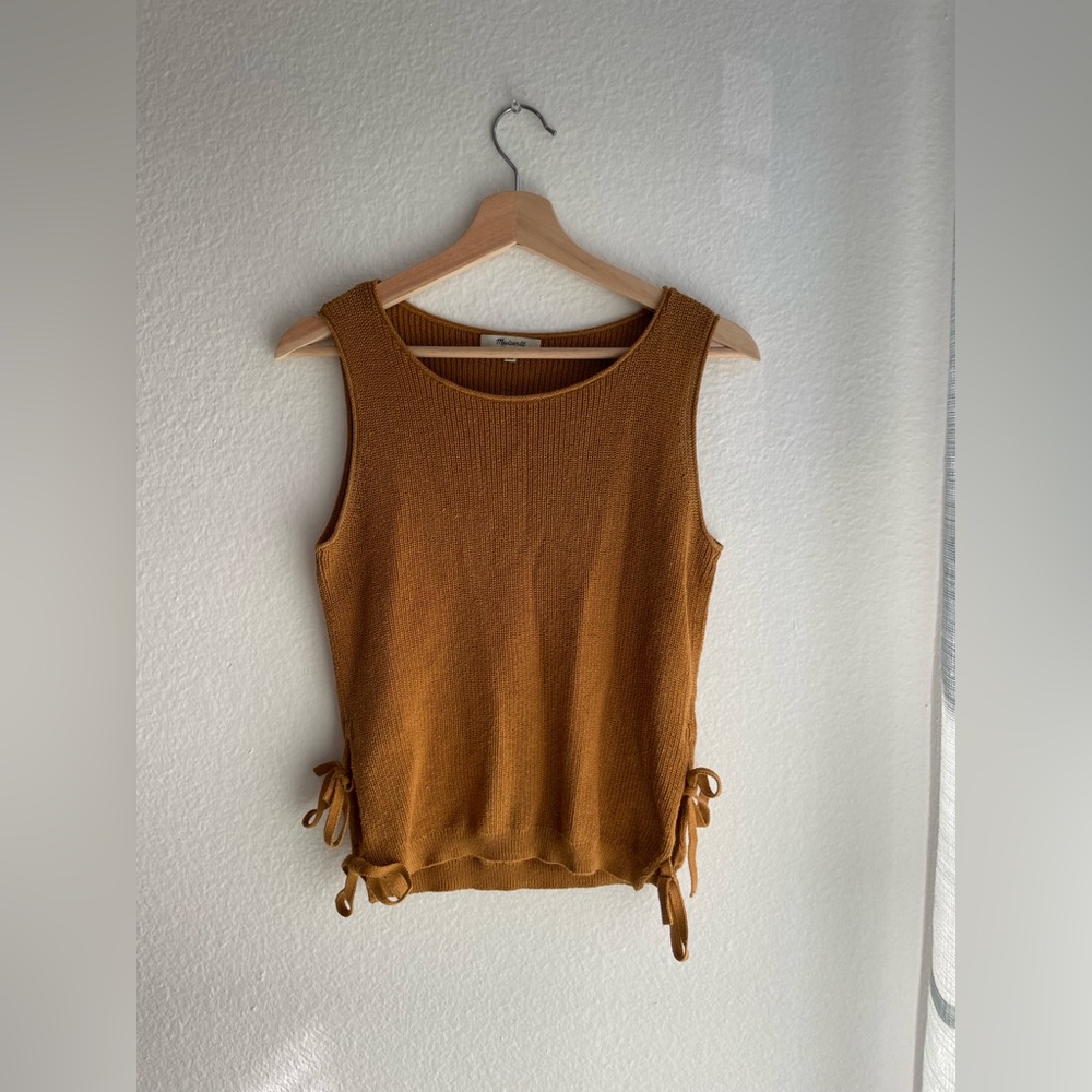 Golden yellow Madewell knit tank